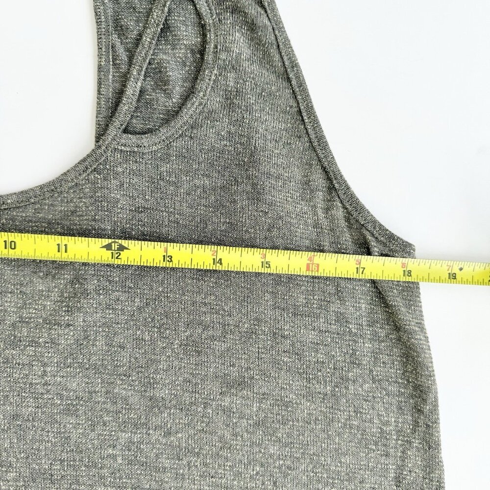 H.I.P. Top Women's Size Large Sleeveless Grey & Gold Metallic Top - Picture 11 of 13